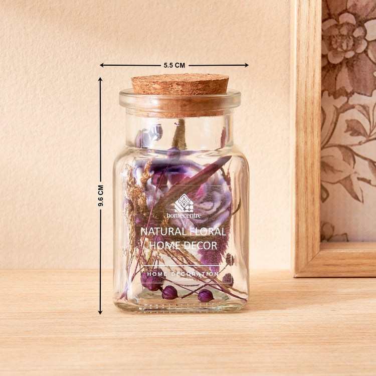 Corsica Axel Dried Flower Arrangement in Glass Jar