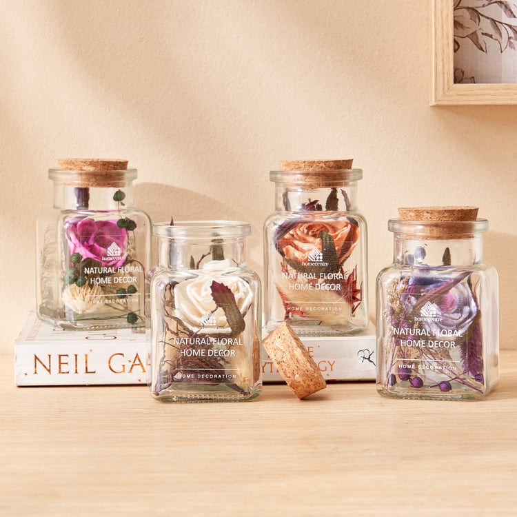 Corsica Axel Dried Flower Arrangement in Glass Jar