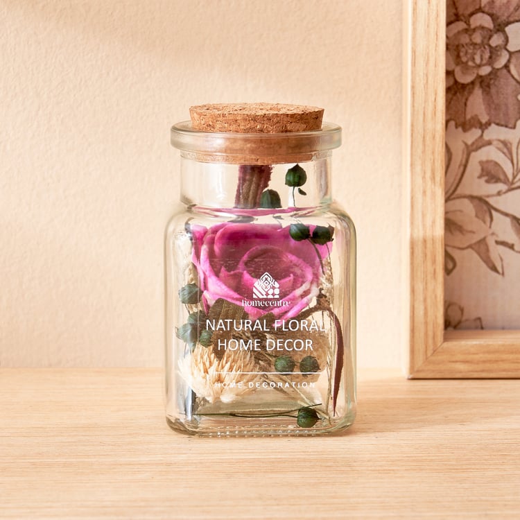 Corsica Axel Dried Flower Arrangement in Glass Jar