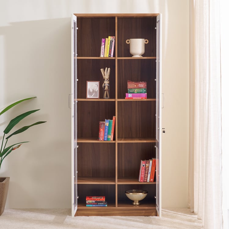 Helios Nolan 2-Door Book Cabinet - Teak