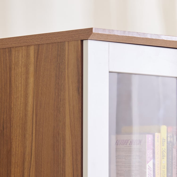 Helios Nolan 2-Door Book Cabinet - Teak