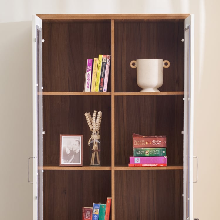 Helios Nolan 2-Door Book Cabinet - Teak