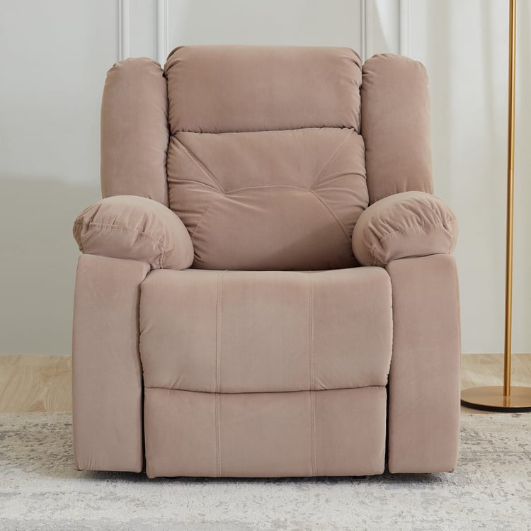 Helios Acropolis Fabric 1-Seater Electric Recliner - Beige