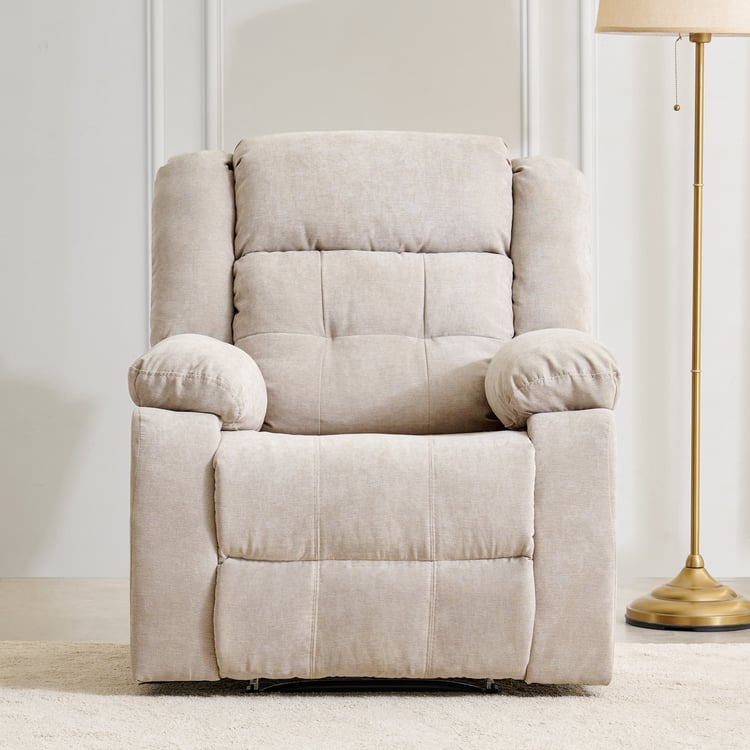 Helios Zurich NXT Fabric 1-Seater Recliner - Beige