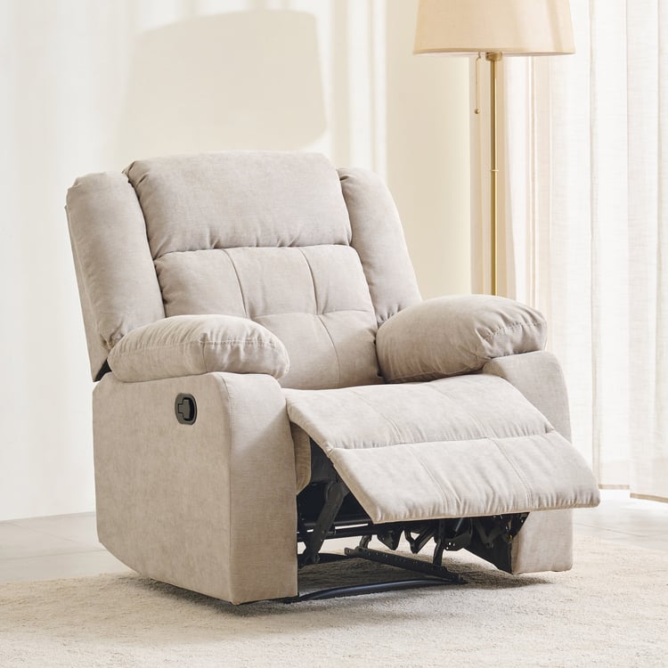 Helios Zurich NXT Fabric 1-Seater Recliner - Beige