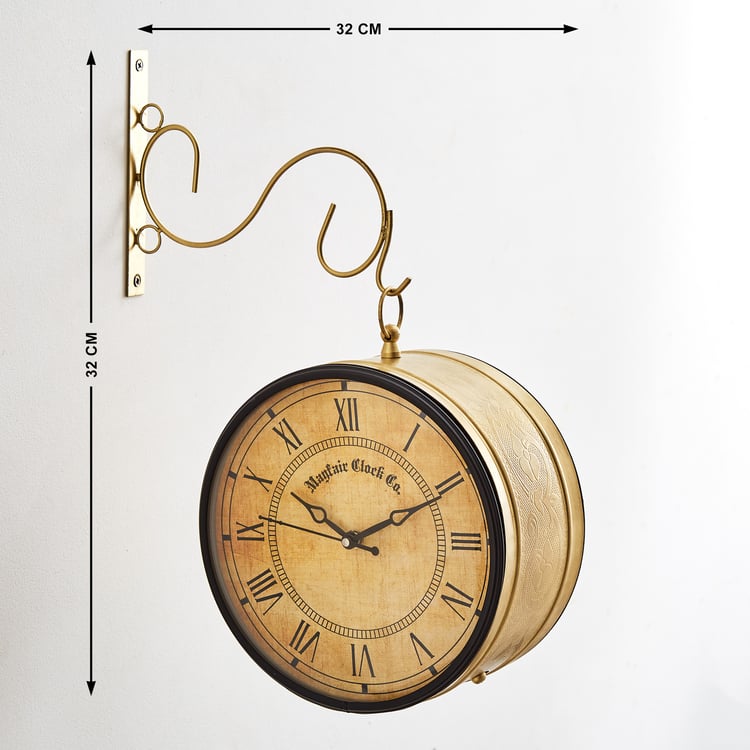 Casablanca King's Cross Metal Hanging Clock - 32cm