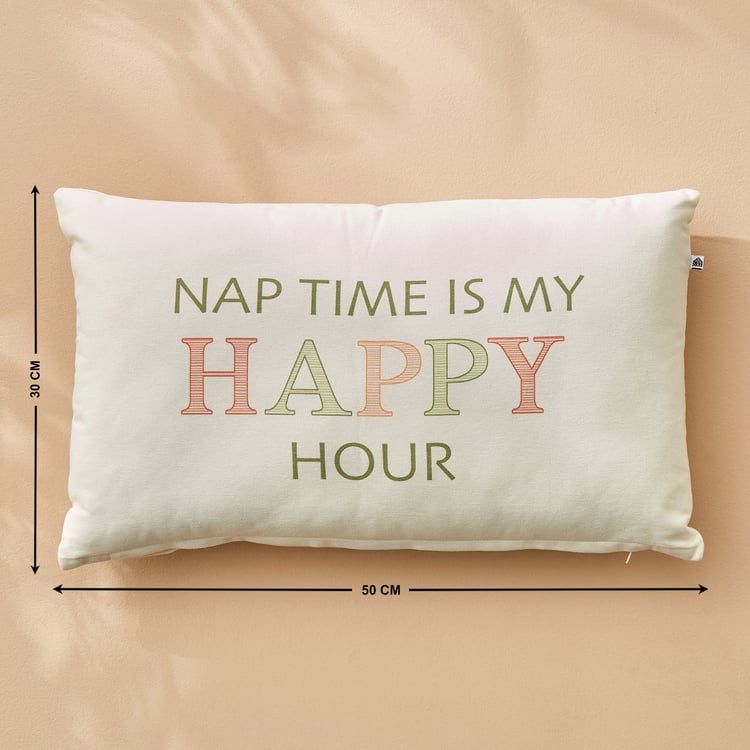 Spinel Happy Hour Printed Filled Cushion - 50x30cm