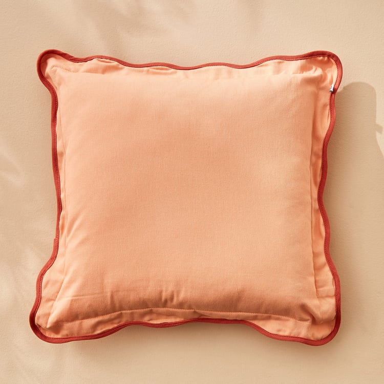 Spinel Scalloped Filled Cushion - 40x40cm