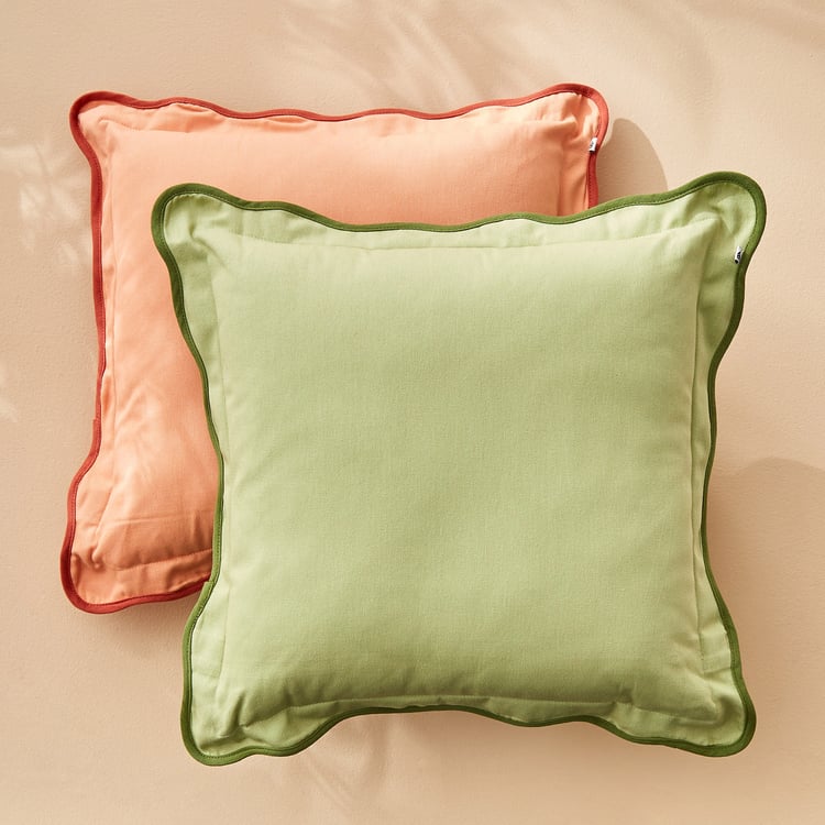 Spinel Scalloped Filled Cushion - 40x40cm