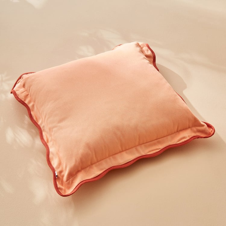 Spinel Scalloped Filled Cushion - 40x40cm