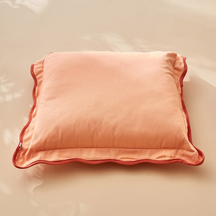 Spinel Scalloped Filled Cushion - 40x40cm