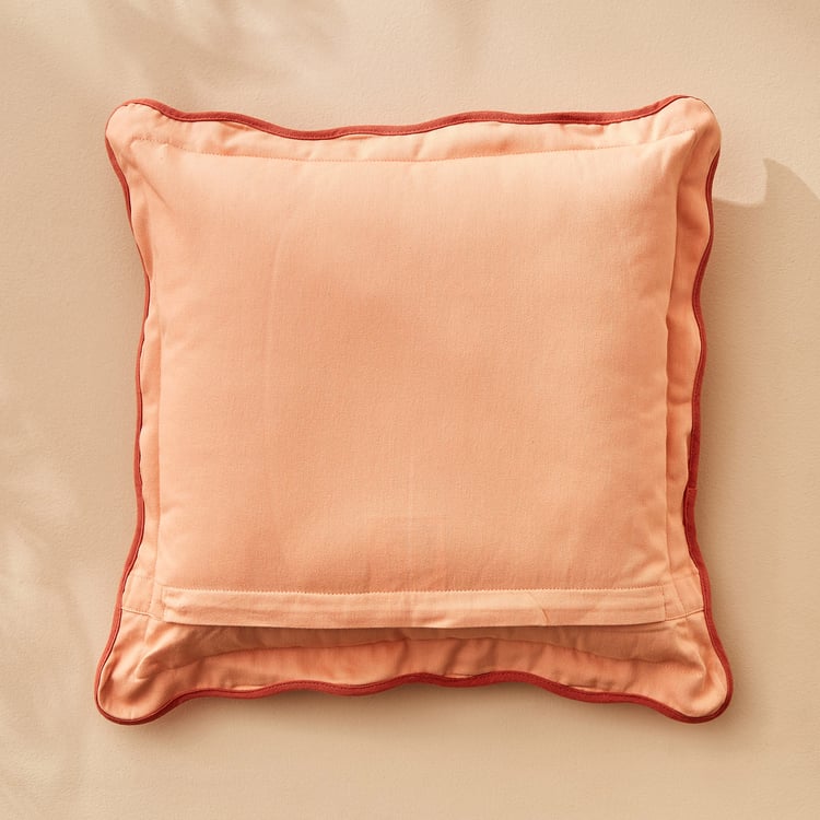 Spinel Scalloped Filled Cushion - 40x40cm