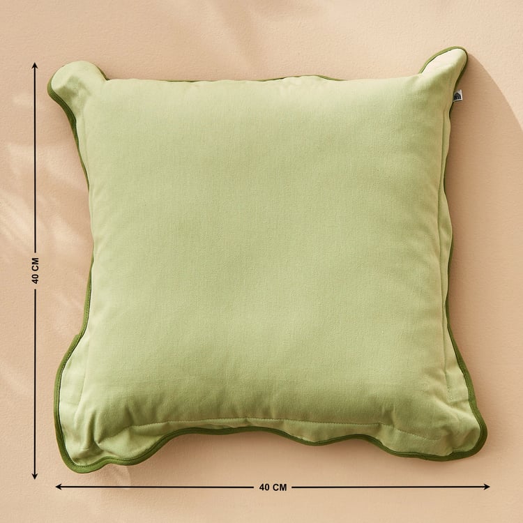 Spinel Scalloped Filled Cushion - 40x40cm