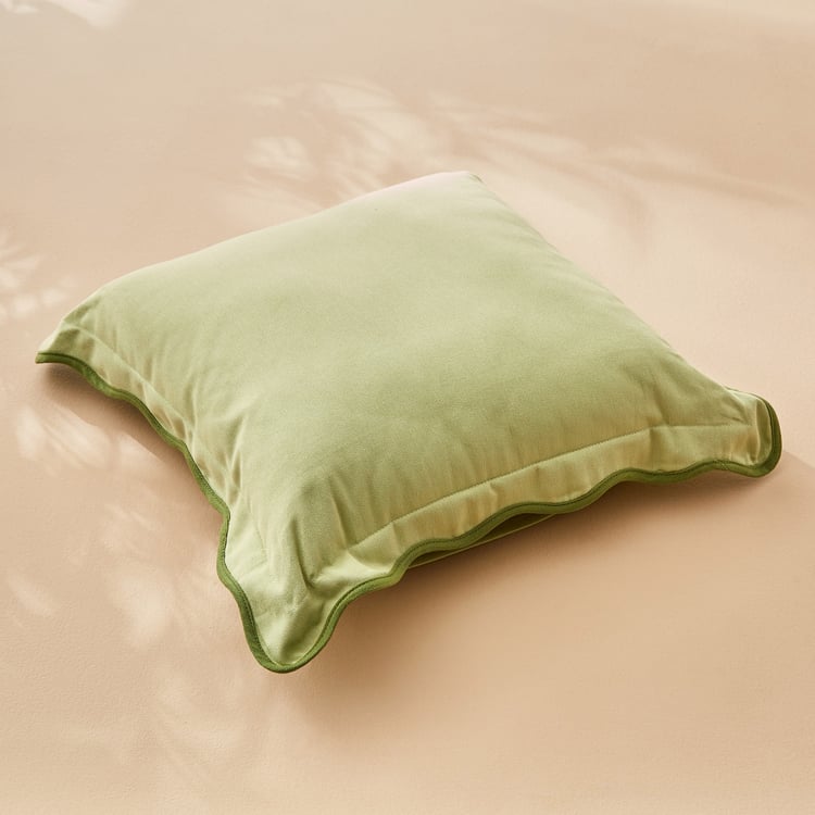 Spinel Scalloped Filled Cushion - 40x40cm