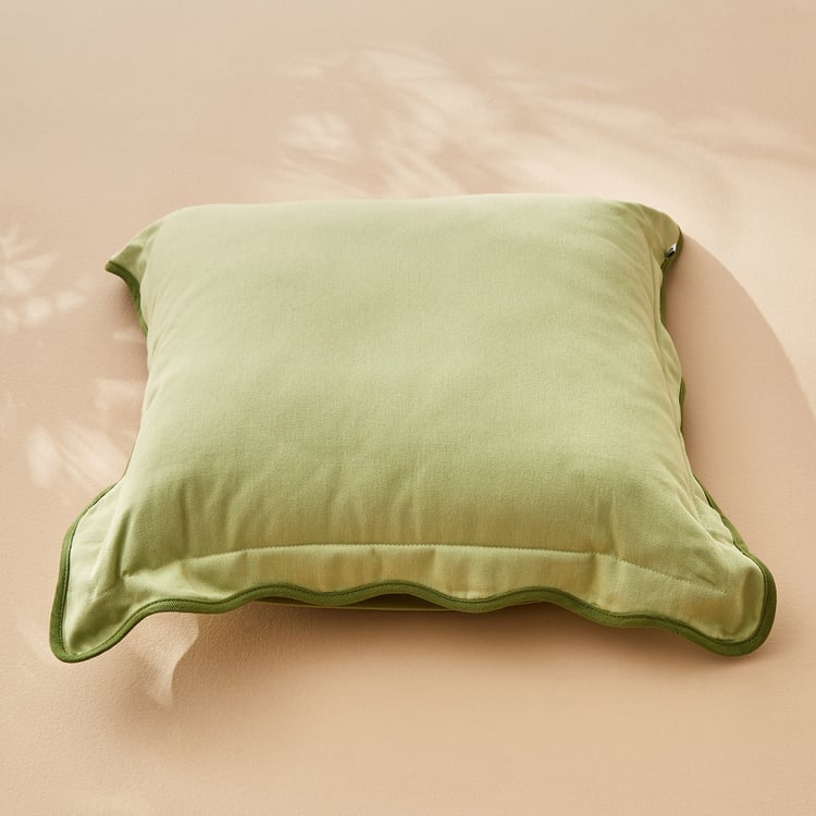 Spinel Scalloped Filled Cushion - 40x40cm