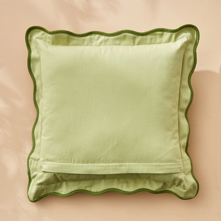 Spinel Scalloped Filled Cushion - 40x40cm