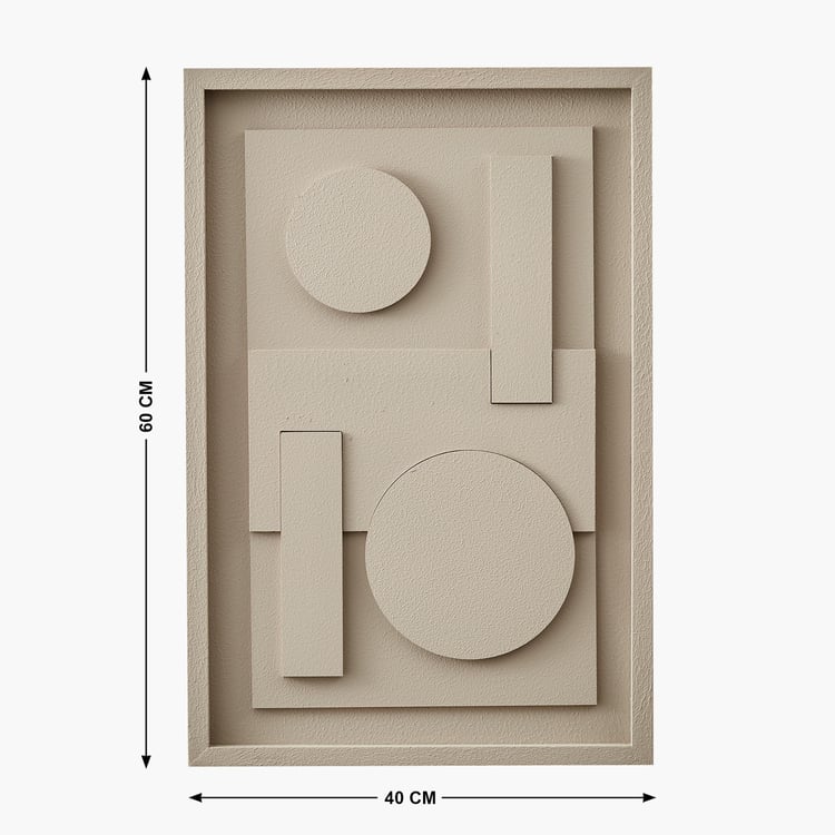 Debonair Grooved Wooden Geometric Picture Frame - 40x60cm