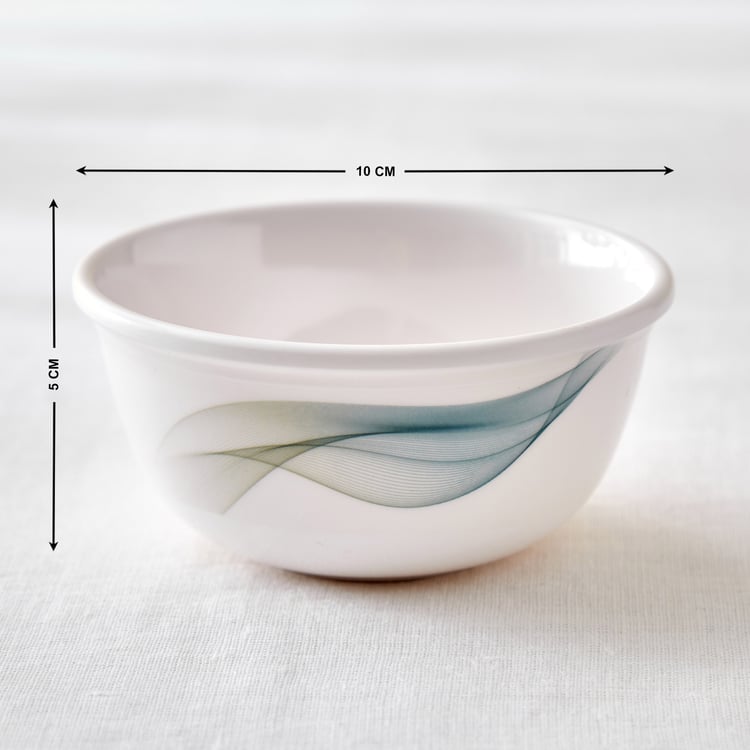 Meadows Theme Melamine Swirl Print Veg Bowl - 250ml