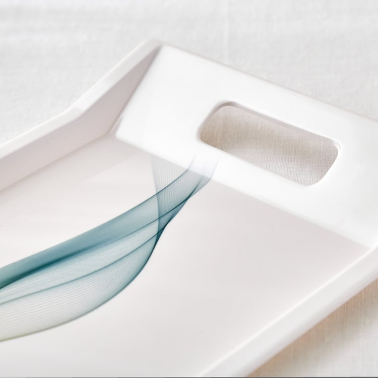 Meadows Theme Melamine Printed Serving Tray - 38x27cm