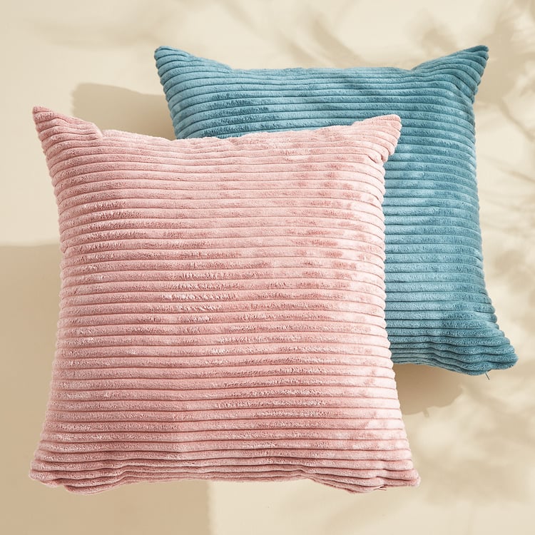 Corduroy Ribbed Filled Cushion - 40x40cm