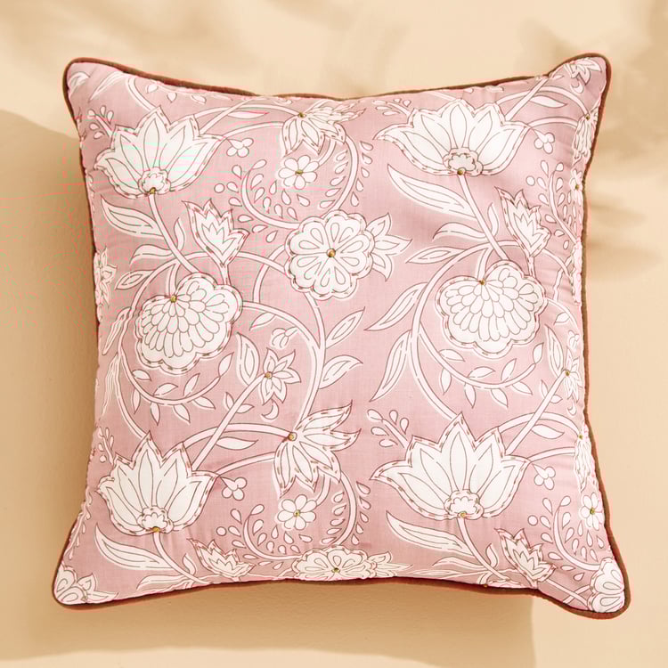 Nora Adelia Printed Filled Cushion - 40x40cm