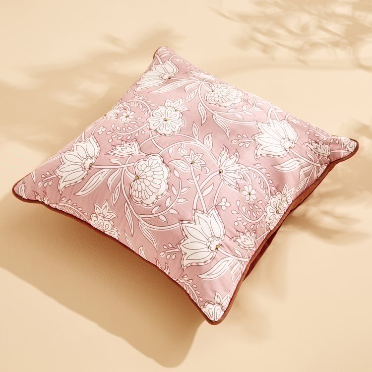 Nora Adelia Printed Filled Cushion - 40x40cm