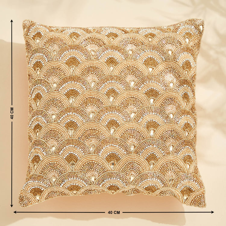 Corsica Moksha Beaded Cushion Cover - 40x40cm