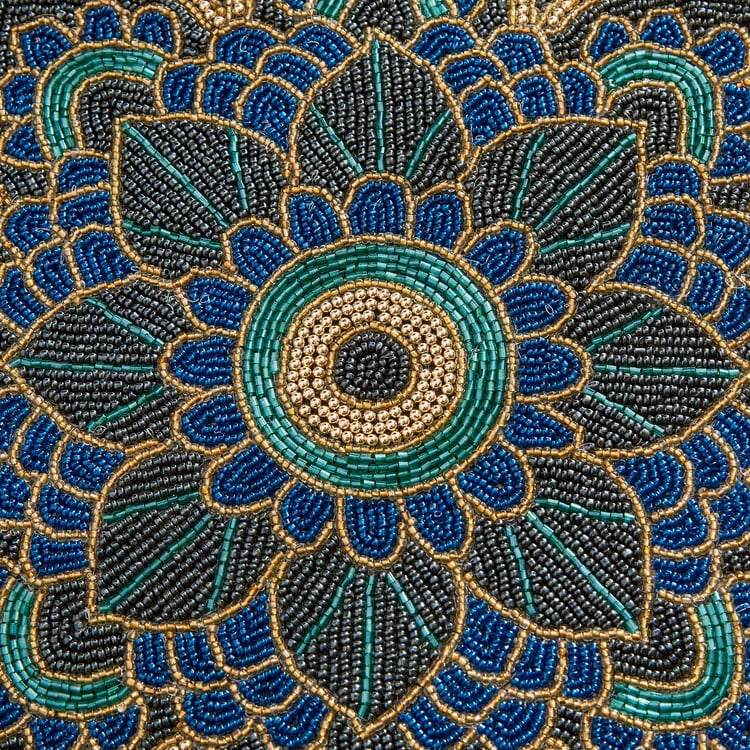 Corsica Moksha Aipan Beaded Placemat