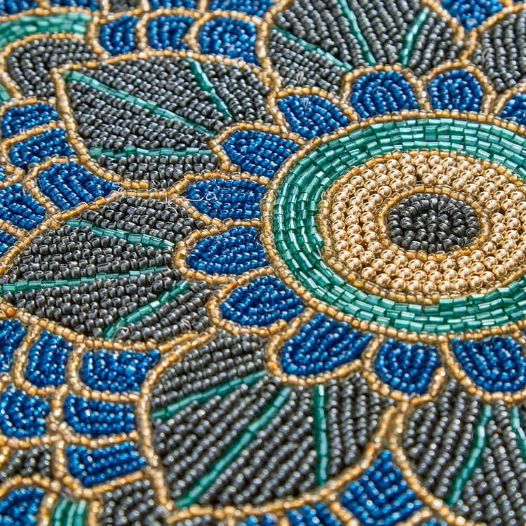 Corsica Moksha Aipan Beaded Placemat