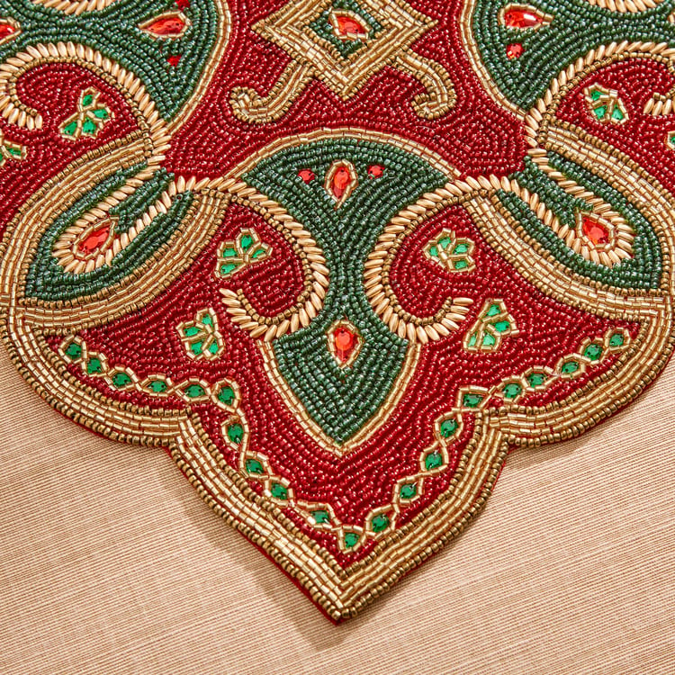 Corsica Moksha Chowkpurna Beaded Placemat