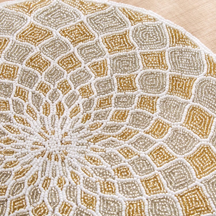 Corsica Moksha Fractal Beaded Placemat