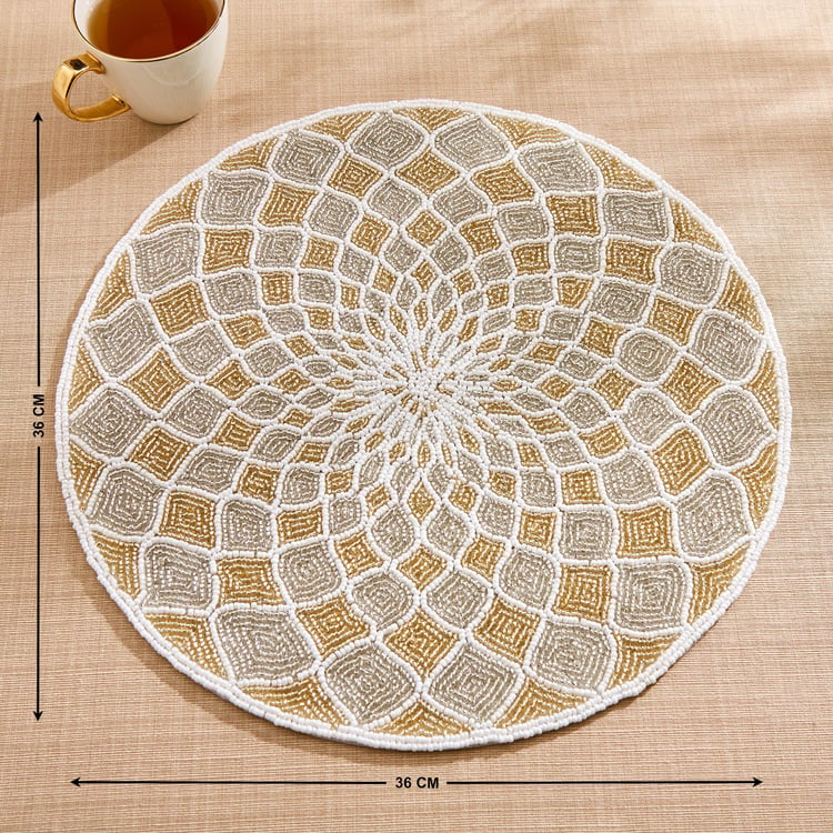 Corsica Moksha Fractal Beaded Placemat