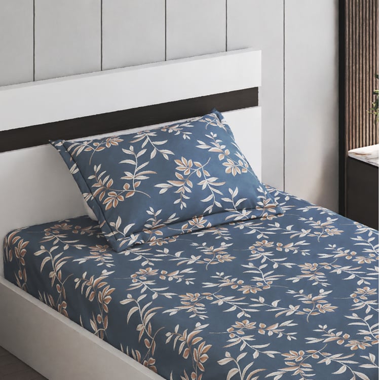 Corsica Juniper Drury Microfibre Printed 2Pcs Single Bedsheet Set