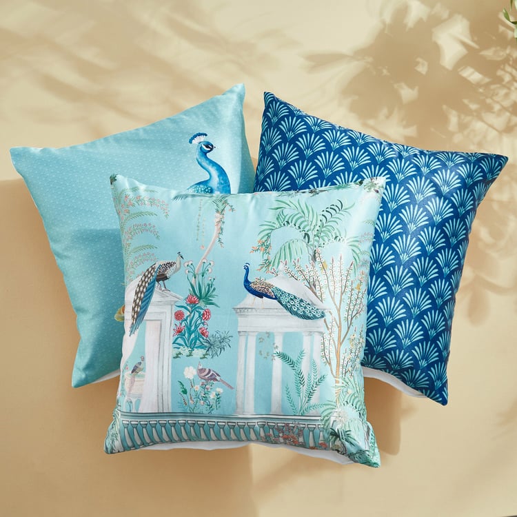 Corsica Bela Muster Set of 3 Printed Cushion Covers - 40x40cm