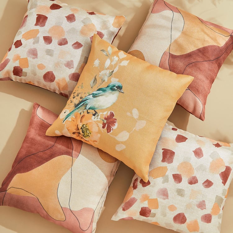 Corsica Ecstasy Homespun Set of 5 Printed Cushion Covers - 40x40cm