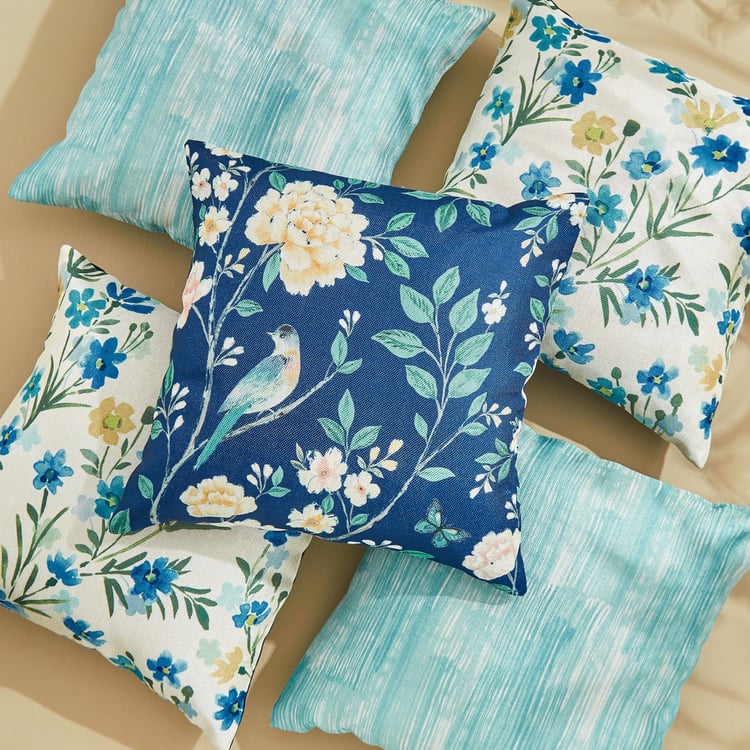 Corsica Ecstasy Melange Set of 5 Printed Cushion Covers - 40x40cm