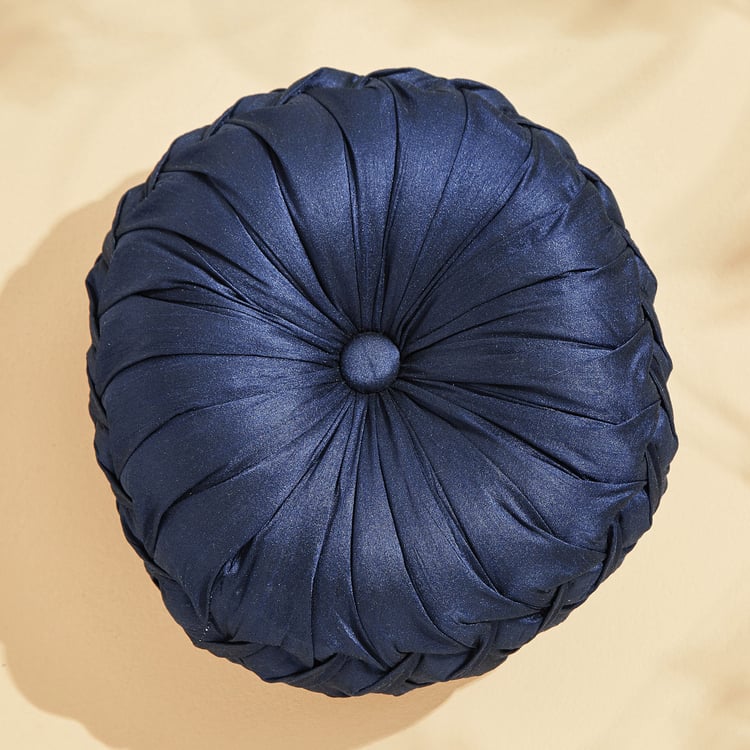 Corsica Ebony Crumpled Filled Cushion - 24x24cm