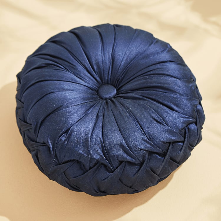 Corsica Ebony Crumpled Filled Cushion - 24x24cm