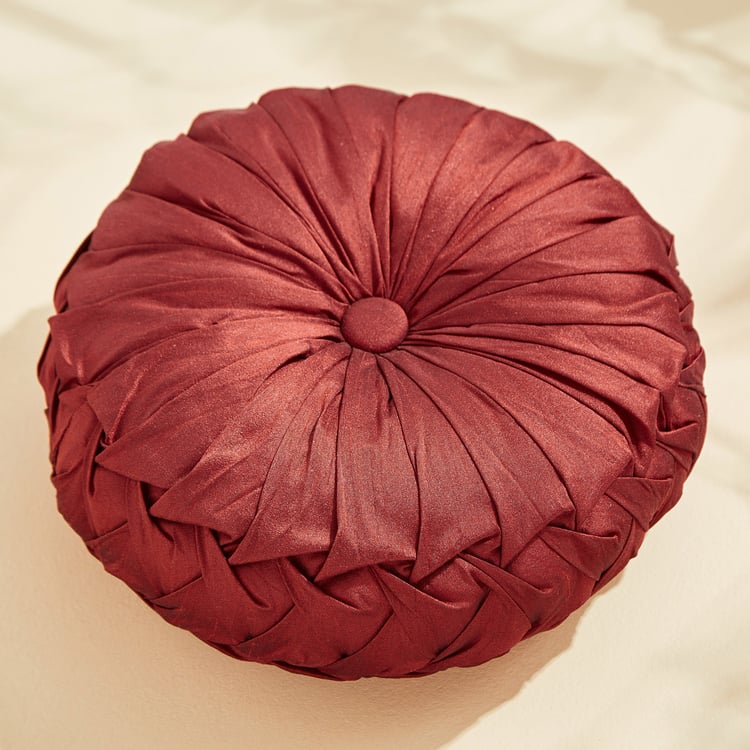 Corsica Ebony Crumpled Filled Cushion - 24x24cm