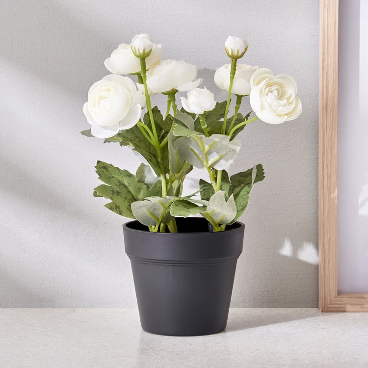 Corsica Artificial Rose Plant in Pot