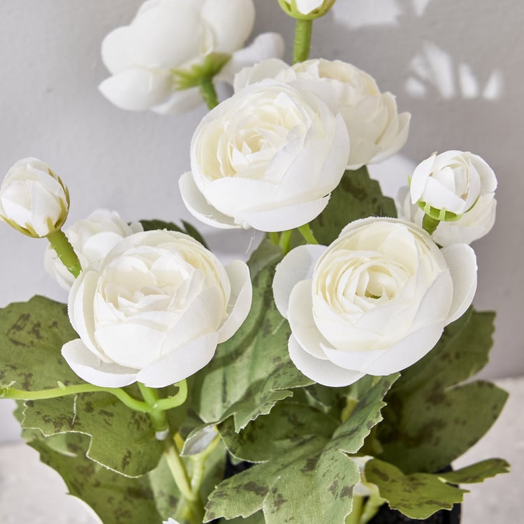 Corsica Artificial Rose Plant in Pot