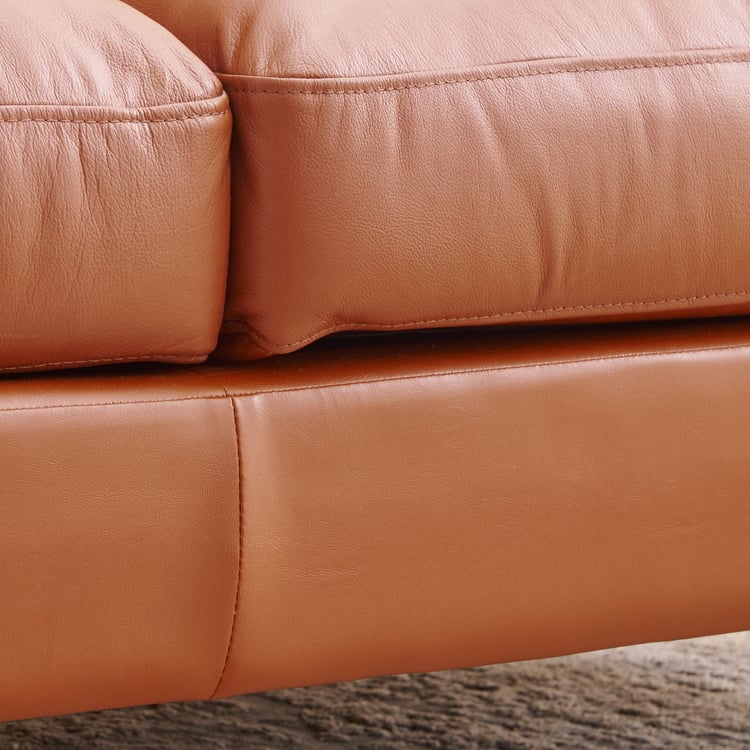 Aprilla NXT Half Leather 2-Seater Sofa - Tan