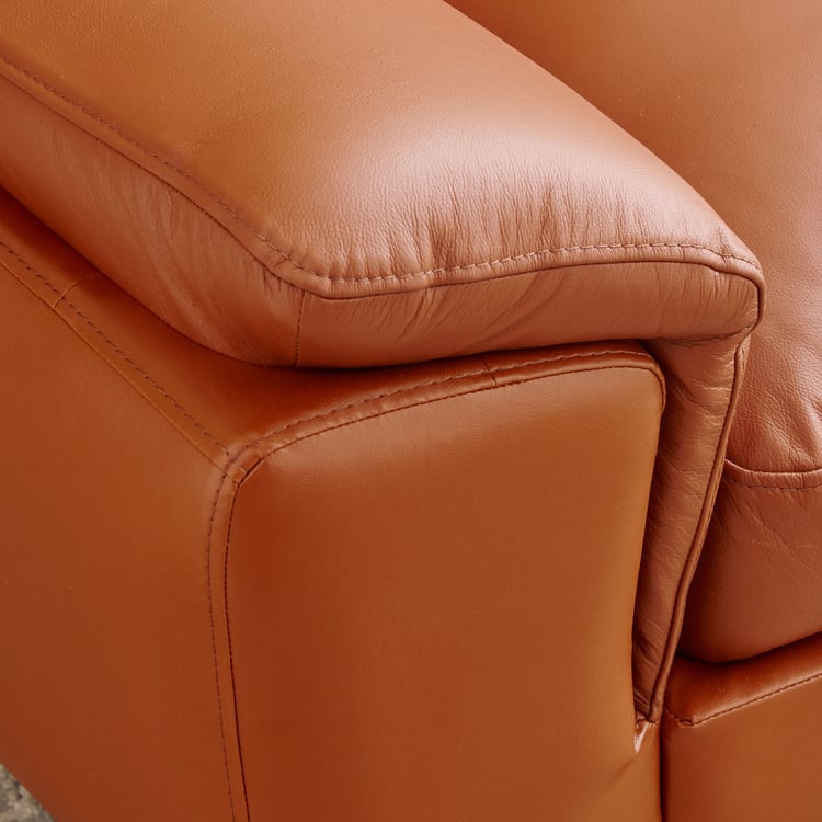 Aprilla NXT Half Leather 2-Seater Sofa - Tan