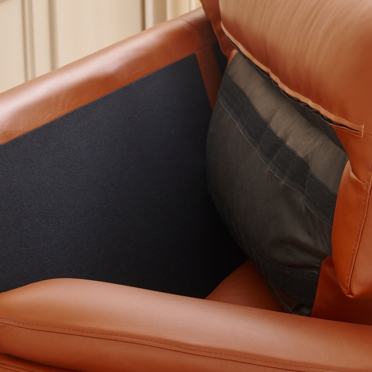 Aprilla NXT Half Leather 2-Seater Sofa - Tan