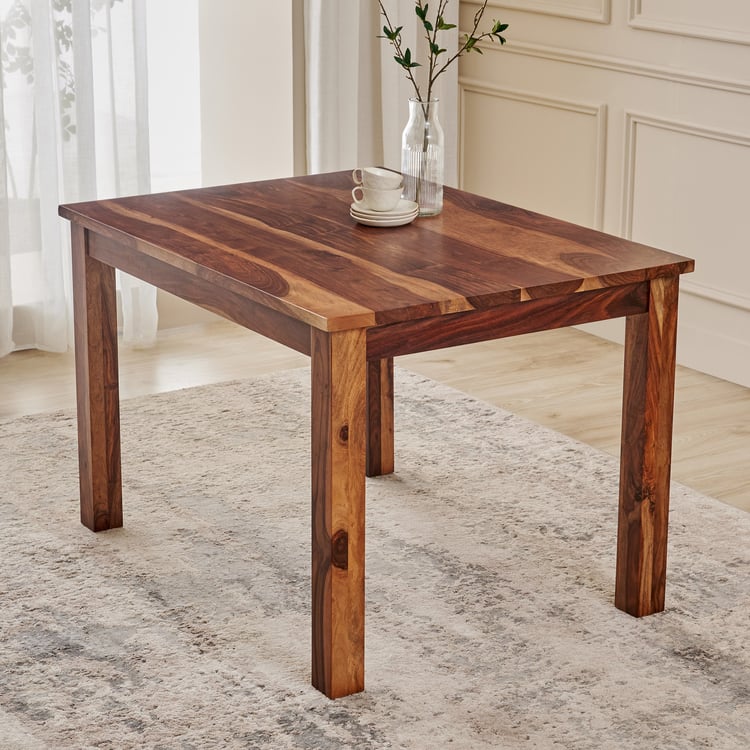 Adana Grand Sheesham Wood 4-Seater Dining Table - Brown