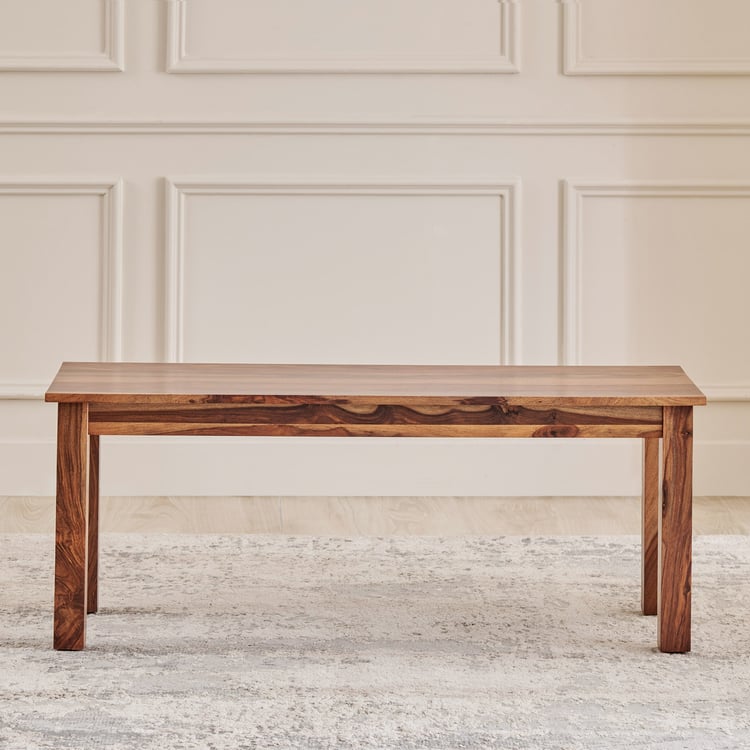 Adana Grand Sheesham Wood Dining Bench - Brown