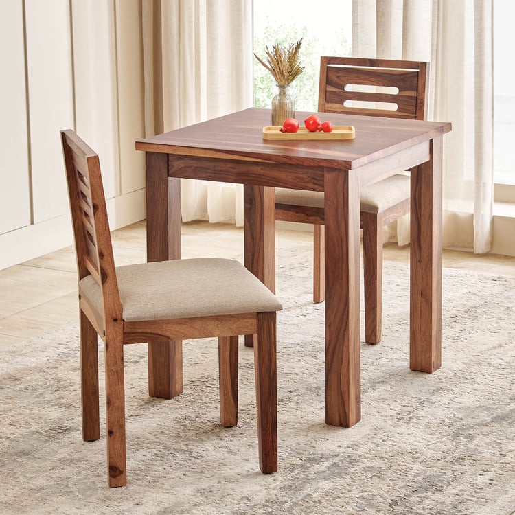 Adana Grand Sheesham Wood 2-Seater Dining Table - Brown