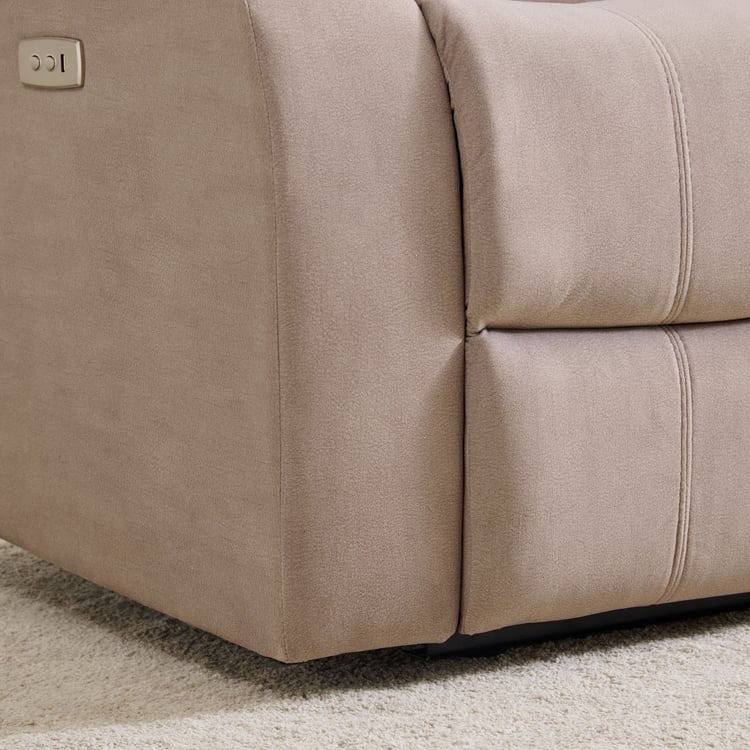 Cairo NXT Fabric 2-Seater Electric Recliner - Beige