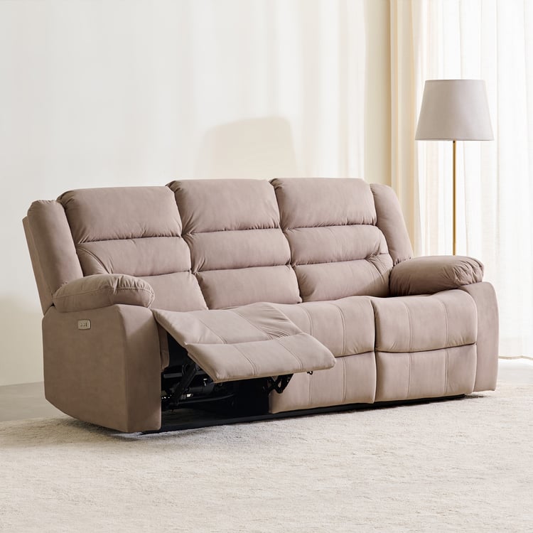 Cairo NXT Fabric 3-Seater Electric Recliner - Beige