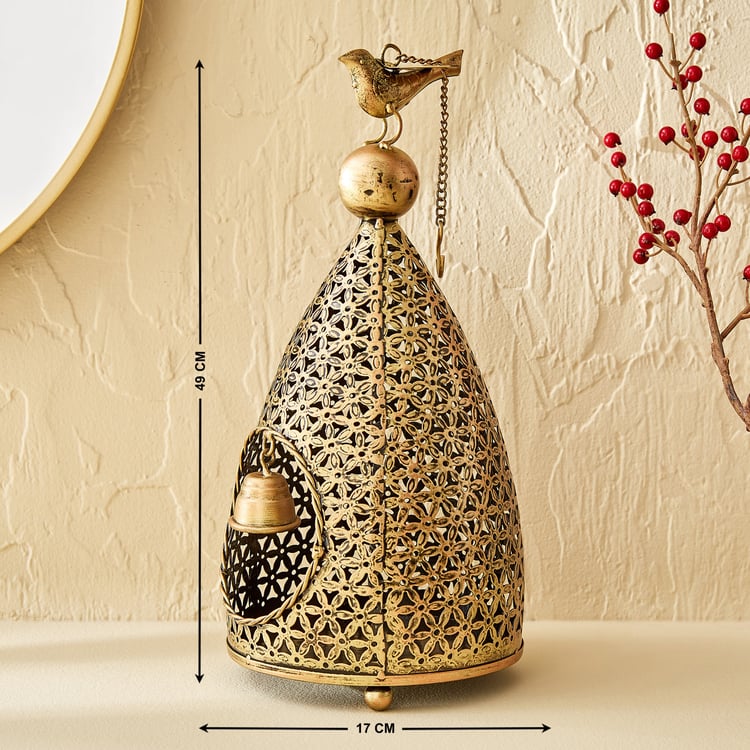 Corsica Mystic India Metal Bird House T-Light Holder
